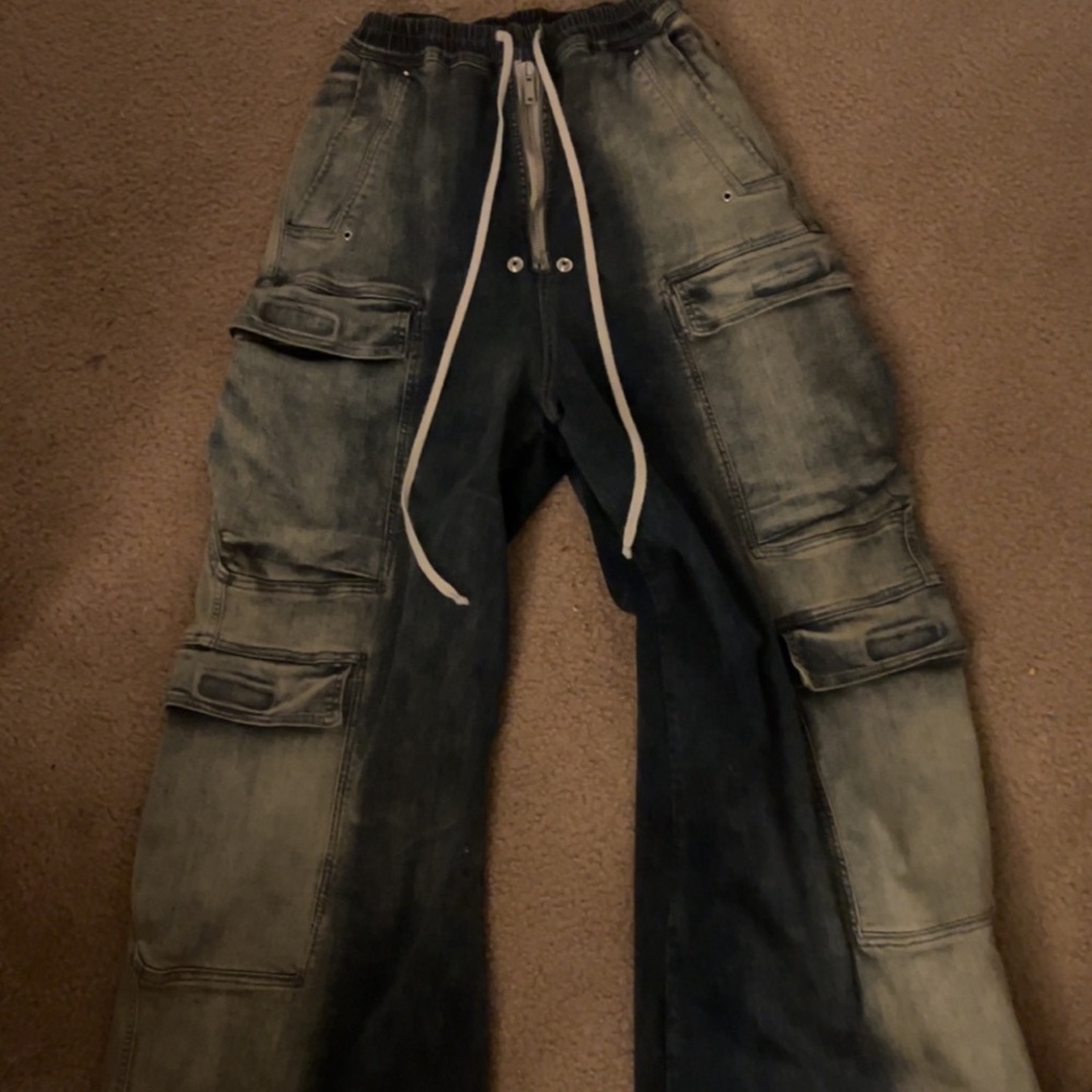 Rick Owen cargo bela mineral pearl wash